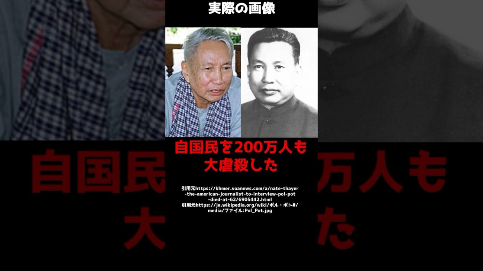 一見どこにでもいそうな素朴なおじいさん→実は200万人を大虐殺した元独裁者だった！？#shorts