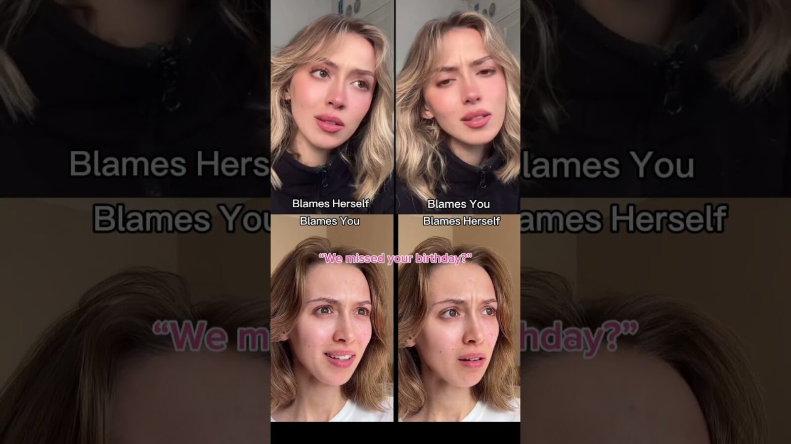 Acting Comparison (1 year apart) #pov They missed your birthday…