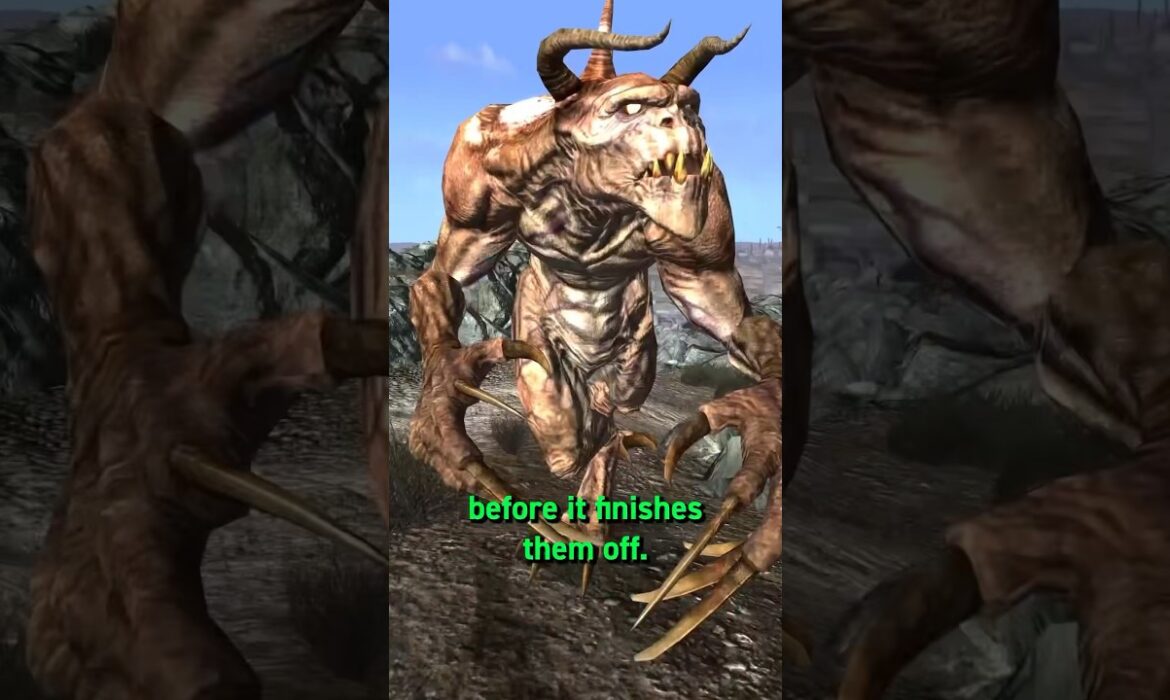 The Deathclaw Chase Random Encounter in Fallout 3