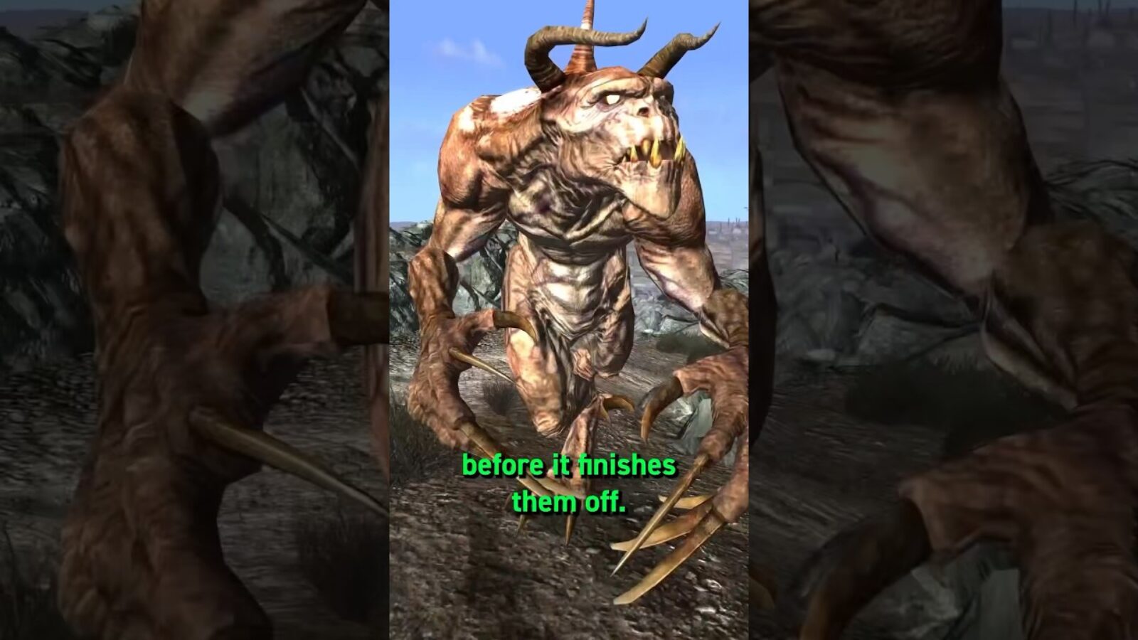 The Deathclaw Chase Random Encounter in Fallout 3